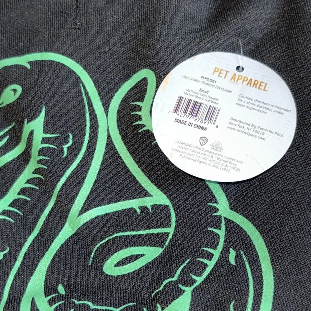 Harry Potter Slytherin Dog Hoodie